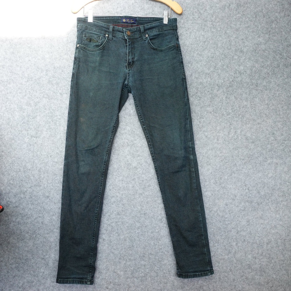 Indie Grunge Jeans LORO PIANA Womens 30 Blue Denim Slim Tapered 30x31 FLAWED